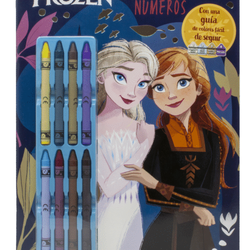 FROZEN. COLOREA POR NÚMEROS. CERAS
