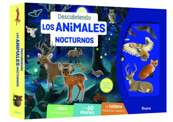 979103955828.jpg DESCUBRIENDO LOS ANIMALES NOCTURNOS. TABLERO MAGNÈTICO