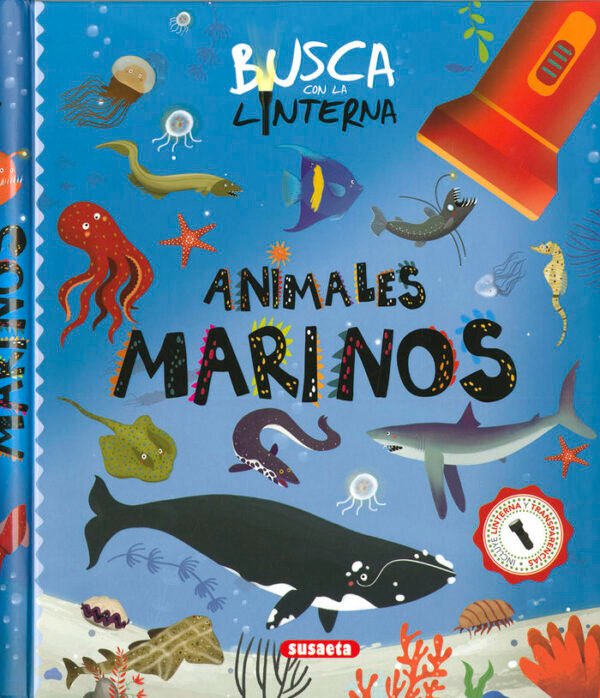BUSCA CON LA LINTERNA ANIMALES MARINOS
