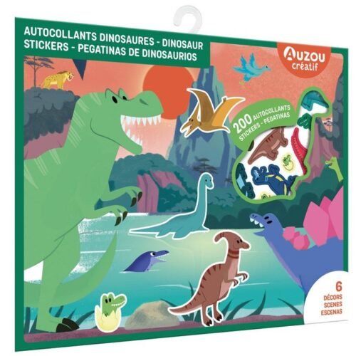 PEGATINAS DE DINOSAURIOS. ESTUCHE DE ARTISTA