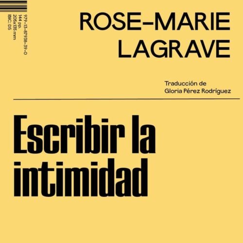 ESCRIBIR LA INTIMIDAD